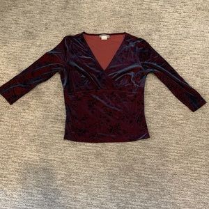 Vintage90s velvet crop top